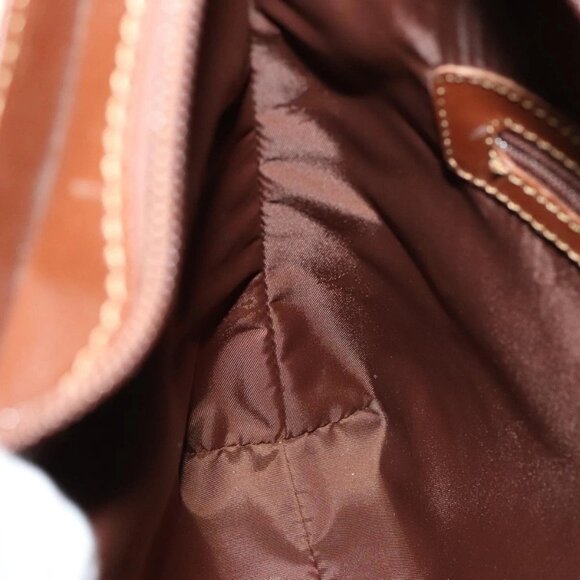 BURBERRY Nova Check Shoulder Bag PVC Leather Beige Auth yk16862 - Picture 13 of 16